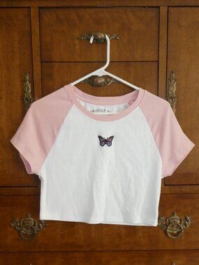 Aeropostale Seriously Soft Juniors Baby Tee Crop Top Size XL